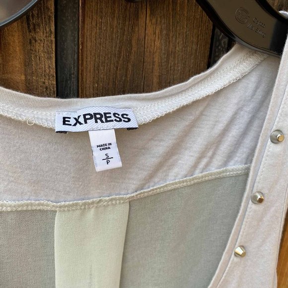 Express Light Blue Jeweled Tank Top – size small - Picture 2 of 4